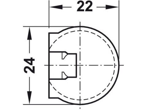 Connector Housing, Plastic, with Ridge, Rafix-20 TAB