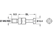 Maxifix ConnBolt S35 M6x35mm Galv St