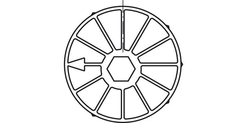 Maxifix Housing SW6 19/35mm ZA Bright