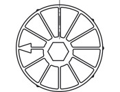 Maxifix Housing SW6 19/35mm ZA Bright