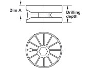 Maxifix Housing SW6 35mm ZA Bright