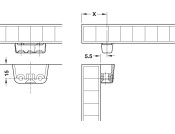 Clip Cabinet Conn Top Element Wht