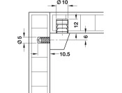 Uno 1 KD Fitting D5mm Pl White