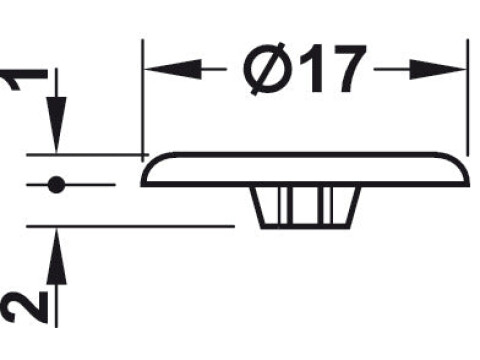 Minifix 15 Cover Cap PZ2 Pine