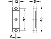 Magnetic Catch Counterpiece 4kg Gold