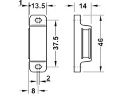 Magnetic Catch 4kg Screw ZA/NP