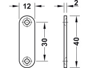 Magnetic Catch 5kg Screw Alu