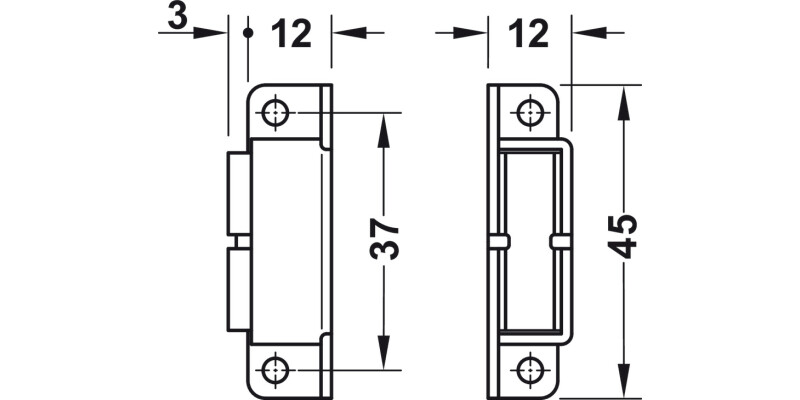Magnetic Catch 5kg Screw Alu