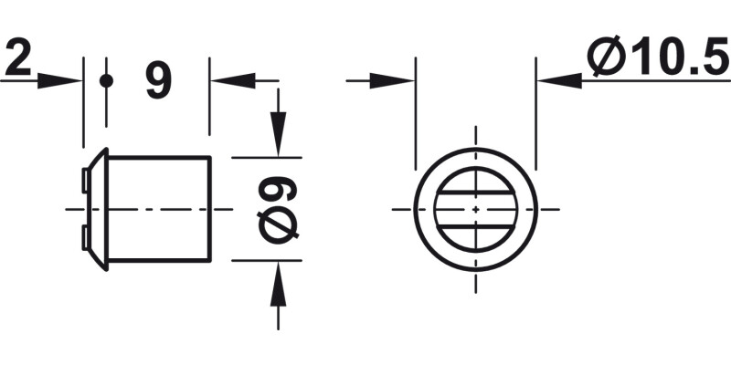 Mortice Magnetic Catch 1.8kg St/Pl Brown