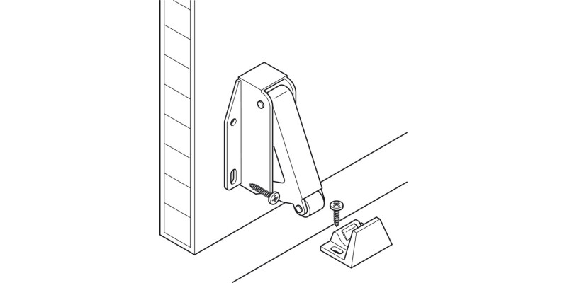 Spring Catch Quick Automatic St Brt Galv