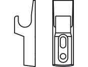Spare Counterpiece Min-Latch Pl White