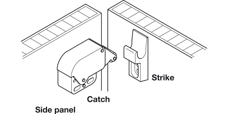 Mini-Latch Automatic Spring Catch St NP