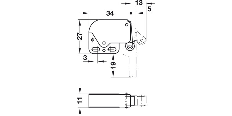 Mini-Latch Automatic Spring Catch St NP