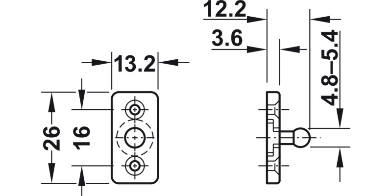 Non Magnetic Pressure Catch 4kg Pl Black