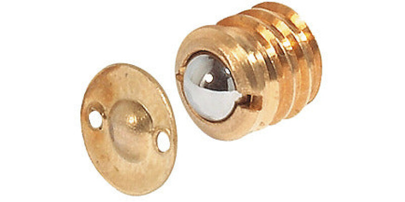 Ball Catch D12.0mm Brass/Chrome