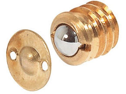 Ball Catch D12.0mm Brass/Chrome