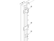 Open Bar Guide 38x20mm St Galv