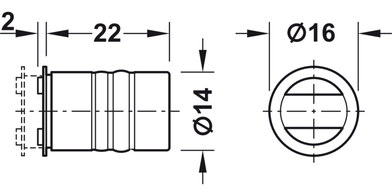Mortice Magnetic Catch 5kg NP