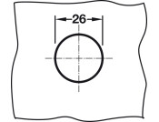Glass Door Cyl Lock N7921PL MNP