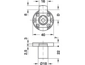 Symo3000 Inlaid Flap Lockcase 22mm DR NP