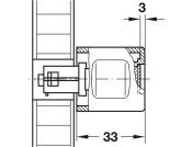 Symo3000 Cover Plate 1.2mm Zinc MNP