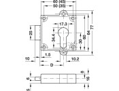 Lock Housing w Aperture for Pro Cyl MNP