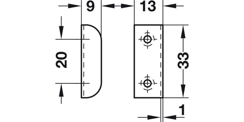 Lock Housing w Aperture for Pro Cyl MNP