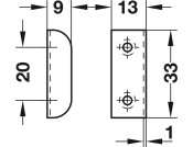 Lock Housing w Aperture for Pro Cyl MNP