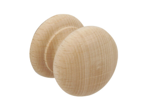 Turned Knob, Wood, &Oslash; 34 mm, End Grain