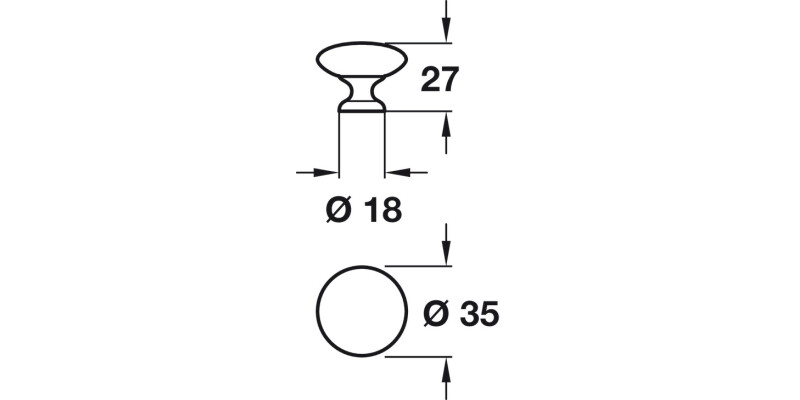 Sorrento Knob ZA Ant Pewter D35x27mm