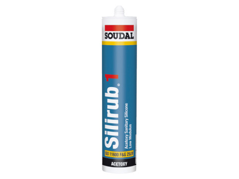 Soudal Silirub 1 Uni Silicone 300ml Wht