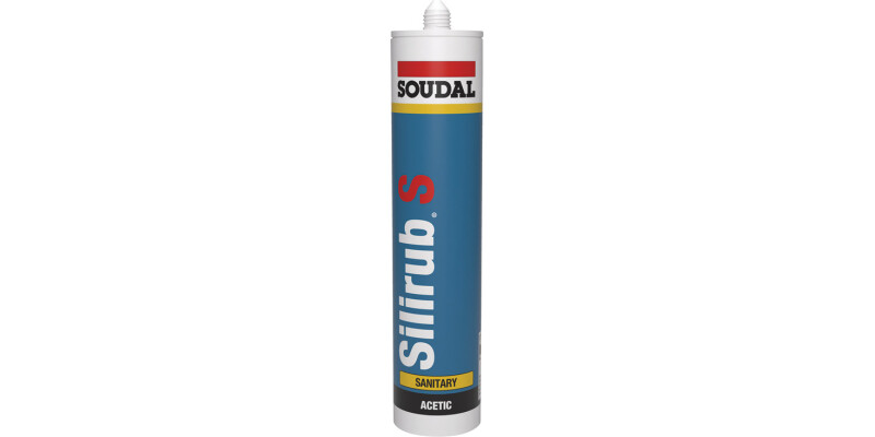 Soudal Silirub S Silcone 300ml Wht