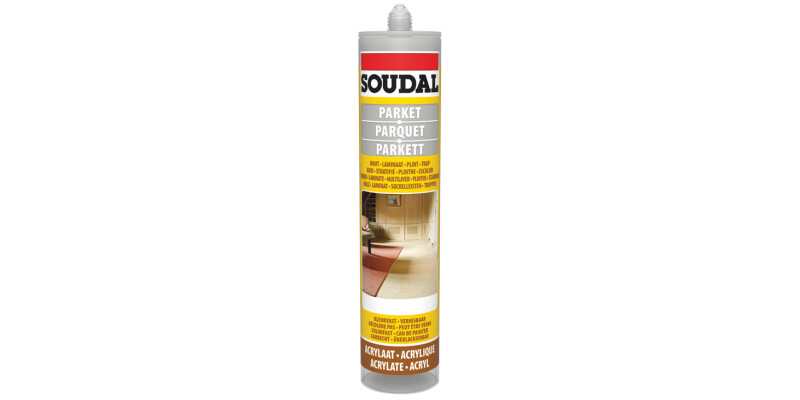 Acrylic Sealant, Parquet, 290 ml Tube, Soudal