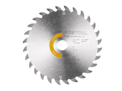Festool Saw Blade D160mm Wood Uni W28