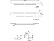 Portobello Profile Hdl Alu SS Eff 448mm