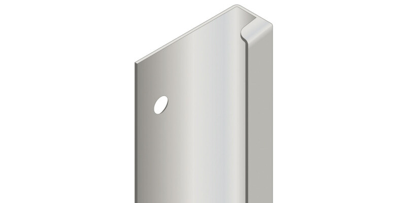 Profile Handle, for Vertical Fixing Between Cabinet and Oven, Gola System D