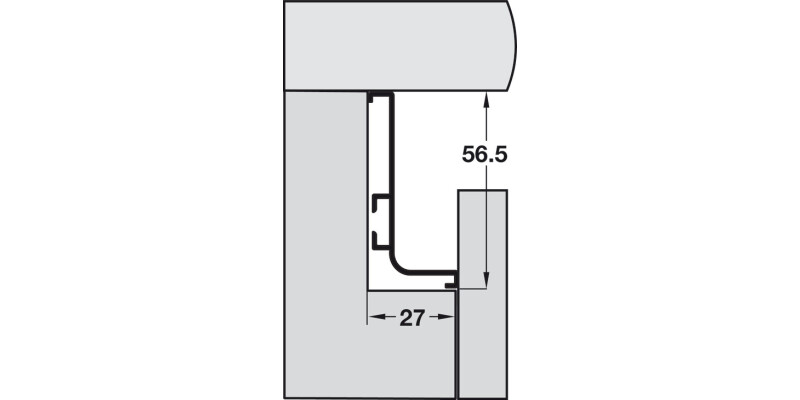 Gola Sys B+ Prof Horz 4.1m Alu Slv