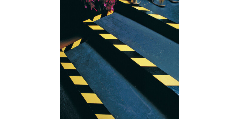 Tesa 60760 Yel/Blk Floor Tape Removable