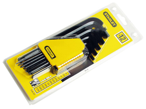 Stanley Hex Key Set Ball x 12pc