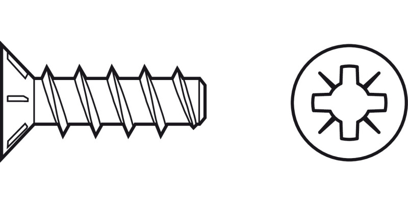 Varianta Scr Ful Csk PZ2 D3.0x10.5mm Glv