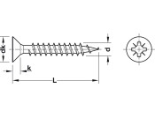 BP Hospa Scr Ful Csk PZ1 D3.0x15mm Glv