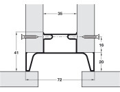 Gola Sys E Prof Vert 2.4m Alu Brz