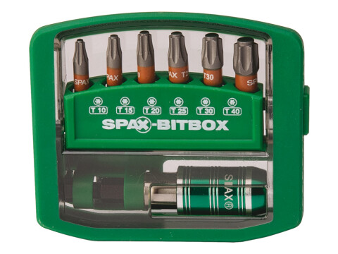 Spax Bit Box w 6 Bits 25mm