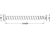 Heco MM+ Ful Pan T30 BZP D7.5x60mm