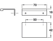 Quinn Pull Handle Alu Pol Chrome 50mm cc