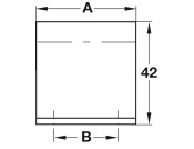 Quinn Pull Handle Alu Pol Chrome 50mm cc