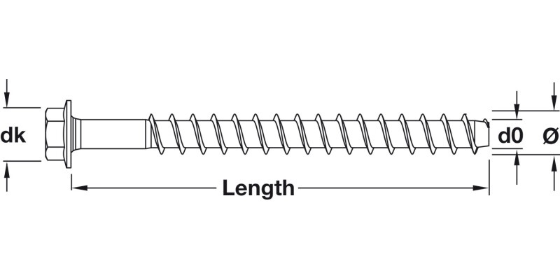 Heco MM+ Hex Hd+Washer SW15 D12x120mm