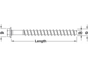 Heco MM+ Hex Hd+Washer SW15 D12x120mm