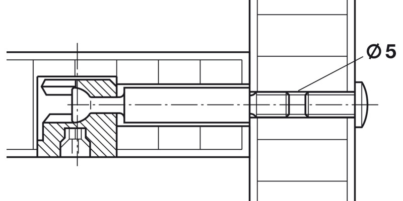 End Screw M4 Thread St NP M4x8mm