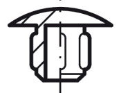 Cover Caps D5mm Blind PF Pl White 9010